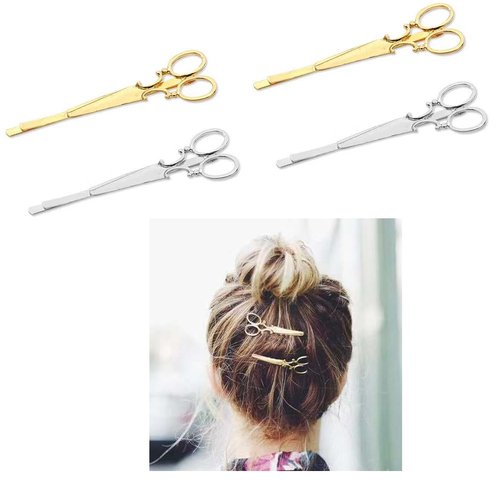 Hair Stylist Gifts: Scissor Hair Clips, Barrettes, and Hair Pins for Women, Girls, Hairstylists, Hairdressers, and Cosmetologists - Perfect for Christmas or Birthdays