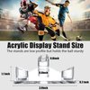 4 Pieces Acrylic Ball Stand Holder Display Stand Clear Sports Ball Storage Display for Footballs Basketballs Volleyballs Soccer Balls Bowling Ball Display