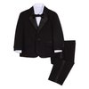 Nautica baby boys 4-piece With Dress Shirt, Bow Tie, Jacket, and Pants Tuxedo, Black, 18 Months US