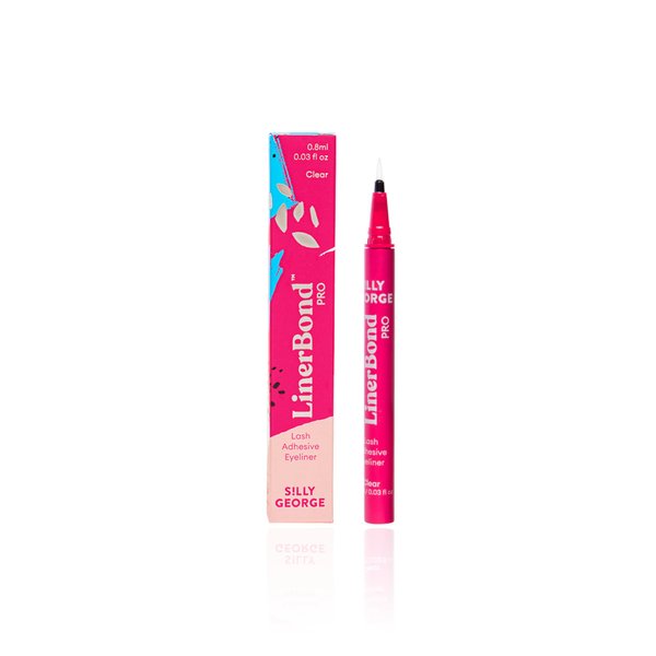 Silly George LinerBond Pro | Strong Lash Adhesive Eyeliner | No Magnets or Glue, Mess Free, Lightweight, Long Wear, Weatherproof (Clear)