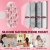 Magnetic Suction Phone Mount for MagSafe Case,iPhone Sticky Grip Compatible with MagSafe,Strong Grip Holder for Selfies & Videos, Hands-Free Mirror Shower Phone Holder Mount for TikTok/Video/Selfies