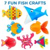 Arts and Craft Kit for Toddlers Ages 3, 4, 5 Years - Craft 7 Fun Fish Characters
