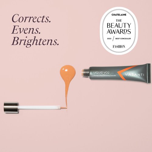 Liquid VO2 Undereye Color Corrector and Concealer by VASANTI - Medium to Deep Skin Tones - Paraben Free, Gluten Free - Look Younger with this Dark Circle Concealer