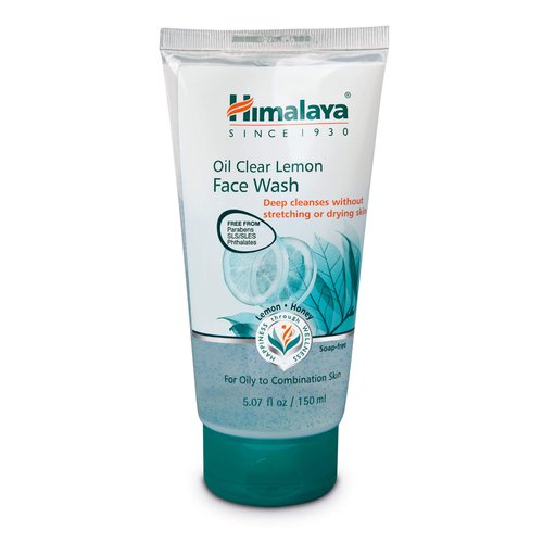 Himalaya Oil Control Lemon Face Wash for Toning, Cleansing and Removing Excess Oil, 5.07 oz