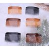 Ruwado 6 Pcs 14 Teeth Hair Side Comb Transparent Twist French Vintage Style Hair Clips Pins Accessories for Women Girls Bridal Wedding Veil Fine Hair