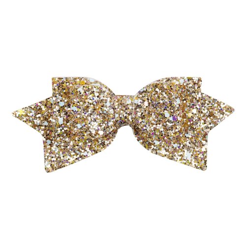 ZOONAI 5 Inch Baby Girl Glitter Hair Bows Boutique Hair Clip Teens Toddlers Glitter Sequins Hairpin Headwear