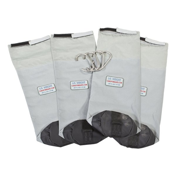 USW US Weight Canopy Weight Bags Secure Tents, Canopies, and Umbrellas at Outdoor Events , Light grey, 18 x 1.75