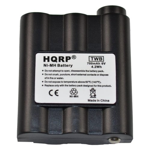HQRP Two-Way Radio Rechargeable Battery 2 Pack Compatible with Midland BATT5R AVP-7 Replacement
