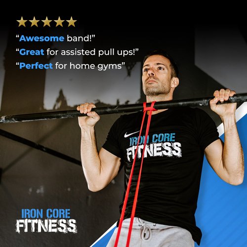 Rubber Workout Bands for Pull Ups Assisted Light Stretch Resistance Bands for Exercise. Workout Power Loops. Training Bands for Women and Men Gym Crossfit