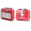 Compact First Aid Kit (228pcs) Designed for Family Emergency Care. Waterproof EVA Case and Bag is Ideal for The Car, Home, Boat, School, Camping, Hiking, Office, Sports. Protect Your Loved Ones. Red