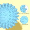 2 Pcs-Spiky Dog Ball | Dog Balls for Aggressive Chewers & Spiky Ball Toy No Squeak Balls for Dogs to Fetch, Indestructible Dog Ball Toy & Rubber Balls for Dogs, Dog Dental Chews for Dogs, TPR Material