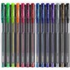 Arteza Glitter Gel Pens with Triangular Grip, 14 Colors -- 0.8 - 1.0 mm Tips, Bright and Vivid Ink, Art Supplies for Scrapbooking, Doodling, & Journaling