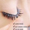 Clear Eyelash Glue Super Strong Hold Eyelash Adhesive Waterproof Eyelash Glue Sensitive Eyes Lash Glue for False Lashes 0.18 oz