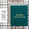 Holiday Memory Book (EMERALD, 105 Pages) by Duncan & Stone - Holiday Scrapbook Album for Christmas, Thanksgiving, & Other Holidays - Memory Holiday Photo Album