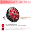 Wolezek Red Light Therapy, 18 LEDs Red Light Therapy for Body and Face with 660nm Red and 850nm Near-Infrared Combo Wavelength, Infrared Light Therapy Lamp Device for Skin Care Pain Relief (Only Bulb)