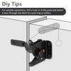 HOME MASTER HARDWARE Gate Latch for Wooden Fence Gates, Self-Locking Gate Latches, Heavy Duty Wood Door Hardware Kit for Outdoor Farm Garden Yard Pool