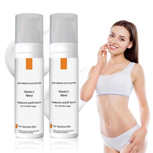 cuoct 2PCS LuxeLift Skin Firming Youth Butter, LuxeLift Skin Firming Rejuvenating Butter, Anti-Aging Vitamin C Body Cream - 50ml