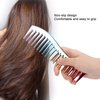 5 Pieces Rainbow Hair Comb, Rat Tail Comb Pintail Comb, Wide Tooth Detangling Comb and Anti-Static Heat Resistant Styling Comb for Most Hair Types