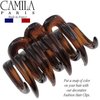 Camila Paris CP3515 French Small Hair Clips for Women Thick Hair for Long Curly Wavy Hair, Girls Hair Claw Clip, Durable Styling Big Claw Clip for Thick Hair, Strong Hold No Slip Grip, Made in France