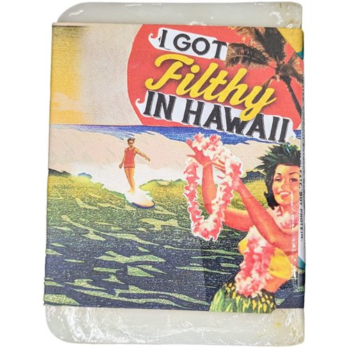 Filthy Surfer (Man) All Natural Coconut Soap Bar, White