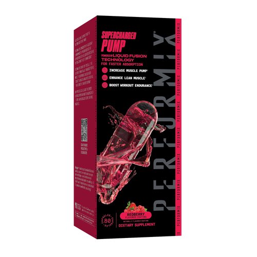 PERFORMIX Supercharged Pump - Nitrosigine® and Betaine Pre-Workout Supplement - Muscle Pump Accelerator - Endurance and Strength Booster (80 Capsules)