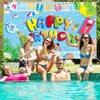 Pool Party Backdrop for Summer Decoration Beach Ball Party Banner Photography Background Hawaiian Holiday Kids Baby Shower Birthday Party Gift Supplies Decoration