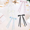 ROPCIA 10pcs Bow Hair Clips Hair Clip Set Metal Hair Clips Long Tail Bow Hair Ties For Women Teenagers Children, Five Colors Bow Hair Clips Accessories