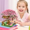 Cherry Blossom Tree Building Set,(2008pcs) Flowers Bonsai Tree Mini Blocks Kit for Adult,Japanese Sakura-Tree House Building Blocks Set,Gift Ideas for Girls 8 10 12 14+