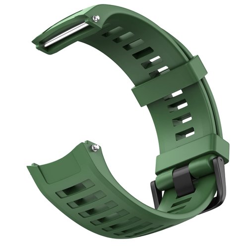 OVERSTEP for Garmin Instinct Band, Soft Silicone Replacement Watch Strap Compatible with Garmin Instinct 2, Solar, Tactical, Crossover - Army Green