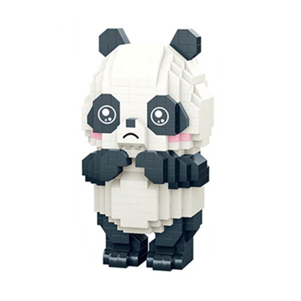MAISHEKE Mini Panda Building Blocks-630pcs,Micro Building Blocks for Adults,Mini Panda Building Toy,Micro Blocks Set for Boys and Girls,Birthday Gifts for Adults and Kids (Playing Fingers)