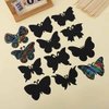 Kukiwhy 24 PCS Rainbow Spring Butterfly Crafts Scratch Cards,Party Favors DIY Birthday Gift Supplies for Kids, 12 Styles