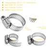 WINL Stainless Steel Hose Clamps - 16 Pack Worm Gear Drive Hose Clamps SAE 16 Clamping Range 3/4 Inch to 1-1/2 Inch (19mm-38mm) for Automotive Plumbing, 3/4'', 1'', 1 1/4'' Hose Clamps