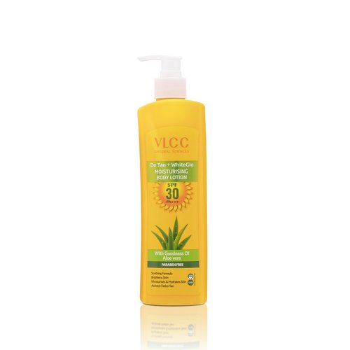 VLCC De Tan Body Lotion with SPF 30 & PA+++ | 2-in-1 Solution for Tanning & Dryness | Moisturizes, Hydrates & Soothes Skin | Suits All Skin Types | 11.83 Fl Oz/350 ml