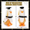 12'' Graduation Banana Duck Plush Toy-Graduation Gifts Duck Stuffed Animals, Elastic Duck Plush Stuffed Animals Banana Plushie Hugging Pillow, Body Pillow, Room Decoration Gift for Kids Girls Boys