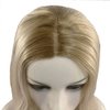 xiweiya Wigs Long Silk Straight Ombre Blonde Wig Synthetic Machine Made Wig Silky Full Heat Resistant Fiber Hair Middle Part Wig Two Tone Wig Free Wig Cap for Women 24 Inches