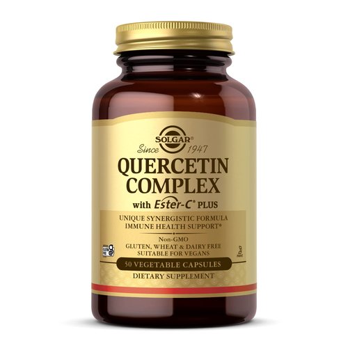 SOLGAR Quercetin Complex with Ester-C Plus - 50 Vegetable Capsules - Immune Health Support - Gent...