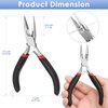 Billbotk Needle Nose Pliers For Jewelry Making, Long Nose Craft Pliers, Needlenose Pliers For Jewelry Making