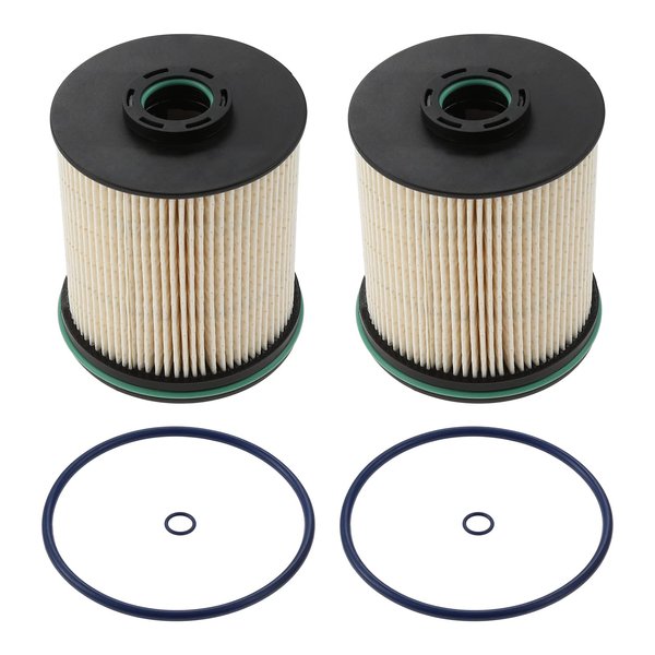 HZ-MONSTAR TP1015 Fuel Filter with Seals for 6.6L Duramax Diesel Compatible with 2014-2018 Chevy Cruze 2017-2019 Chevrolet Silverado 2017-2021 GMC Sierra Replace 23304096 22937279 23456595 (2 Pcs)