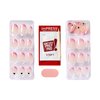 KISS imPRESS No Glue Mani Press-On Nails, French, Ditto', Light Neutral + Pink Tip French, Short Size, Oval Shape, Includes 30 Nails, Prep Pad, Instructions Sheet, 1 Manicure Stick, 1 Mini File
