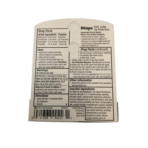 BLISTEX 5 STAR LIP BALM 3 PACK