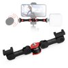 Dual Cold Shoe Mount by SmallRig, Extension Bar Universal Cold Shoe Adapter with 1/4" Thread Holes, for Microphone,Led Video Light, Audio Recorder Monitors-3483B
