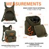Tuxapo Binocular Harness Chest Pack with Rangefinder Pouch Bino Case for Hunting Hiking Shooting