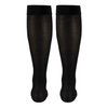 Truform Women's Compression Stockings, 15-20 mmHg, Knee High Length, Open Toe, Opaque, Black, Medium