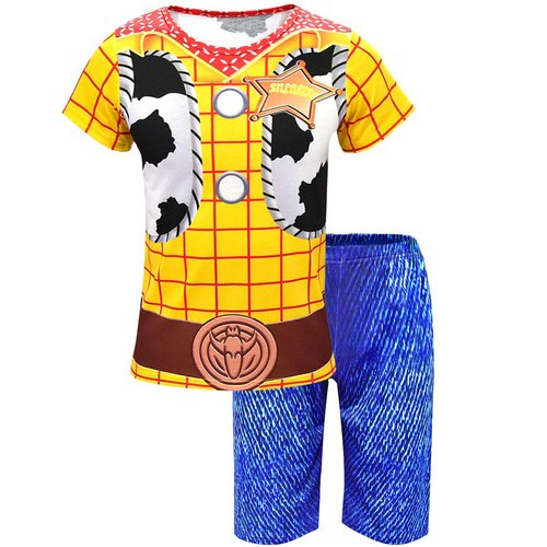 Dressy Daisy Cowboy Costume Halloween Christmas Birthday Party 2 Pieces Dress Up Clothing Set Short Sleeve Outfit for Kids Boys Size 8