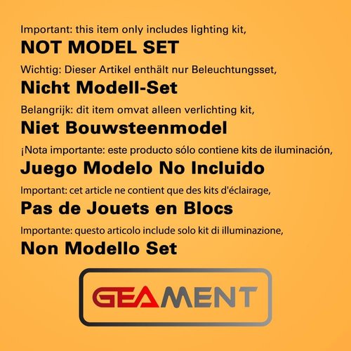 GEAMENT Upgraded Version LED Light Kit for Ideas Treehouse - Compatible with Lego 21318 Building Blocks Model (Model Set Not Included)