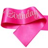 NAUXIUDSJS 21st Birthday Sash, Birthday Sash for Girls,Birthday Princess 21st Birthday Gifts Decorations for Happy 21st Birthday Party Favor Supplies,Hot Pink Silver