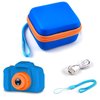 GWCASE Camera Case Compatible with Seckton for Goopow for Desuccus for Rindol for VATENIC for Rikum for GKTZ Kid Toy Video Camera. Kids Digital Cameras Carrying Holder Container (Box Only)-Dark Blue