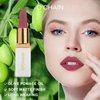 O'CHAIN Red Matte Lipstick, Long Lasting Full Coverage Non-Transfer Lipstick for Women Infused with Jojoba Oil and Vitamin E, Cruelty-Free & Vegan (10 STAYCATION) 0.12 Oz