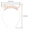 ABOOFAN 2pcs Divorce Headband Hair Ties for Women Divorced Hair Band Letters Hair Band Photo Ornament Lady Letters Headpiece Womens Hair Accessories Party Hat Crown Alloy Woman