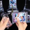 8Pcs Magnetic Card Holders for Trading Card, Baseball Card Protectors with 8 Stands, 35pt Acrylic Hard Card Sleeves Case for Sports Cards, MTG Cards, YUGIOH Cards, Standard Cards Storage and Display